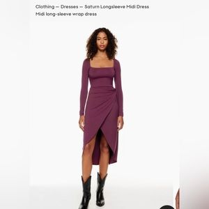 NWT ARITZIA WRAP WILFRED SATURN WRAP DRESS